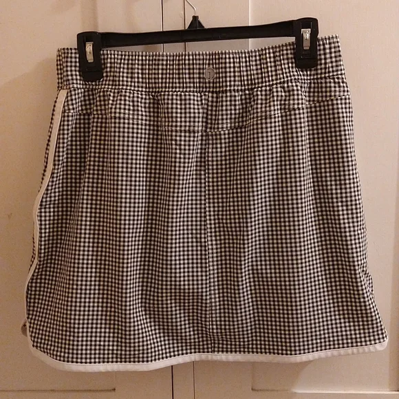 T by Talbot's black/white checked active skirt Sz MP - Picture 6 of 10